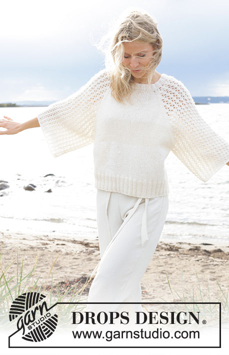 Morgenbris Sweater by DROPS Design