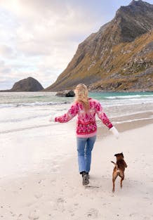 NYHET! Alpeglød genser fra HOY - mohair