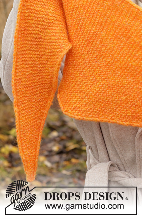 20-40% rabatt, Cantaloupe Shawl by DROPS Design