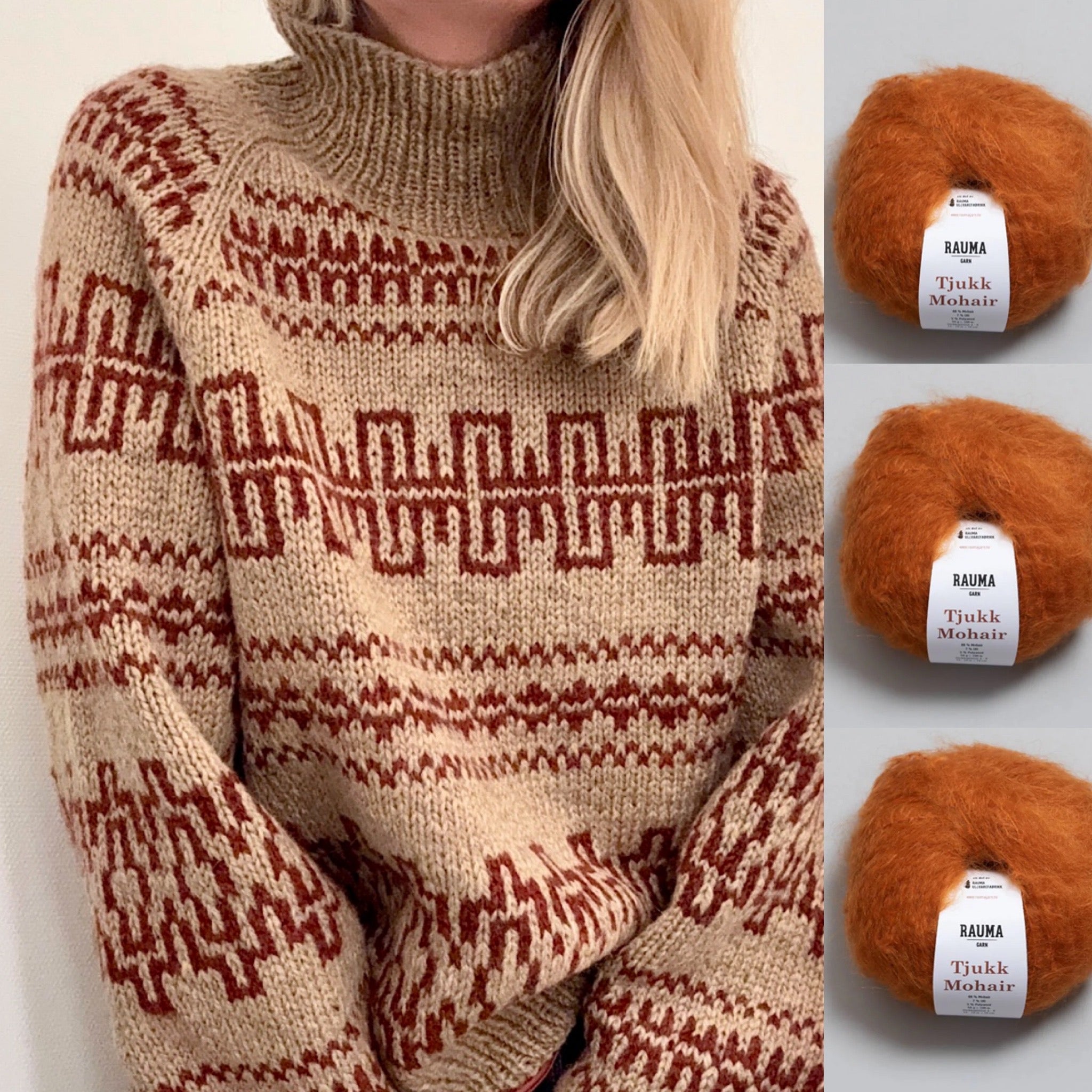 OUTLET Fjære genser med mohair effekt