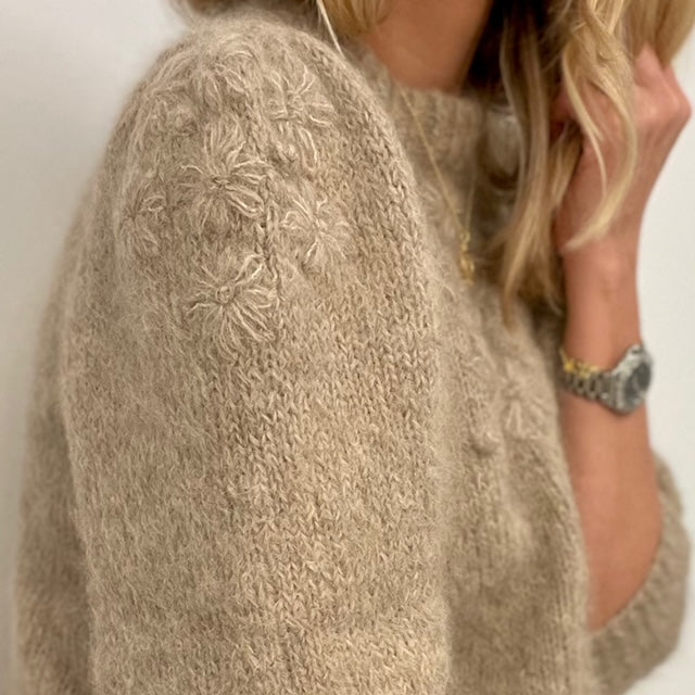 HELE 57% rabatt, Lazy daisy sweater, farge petrol