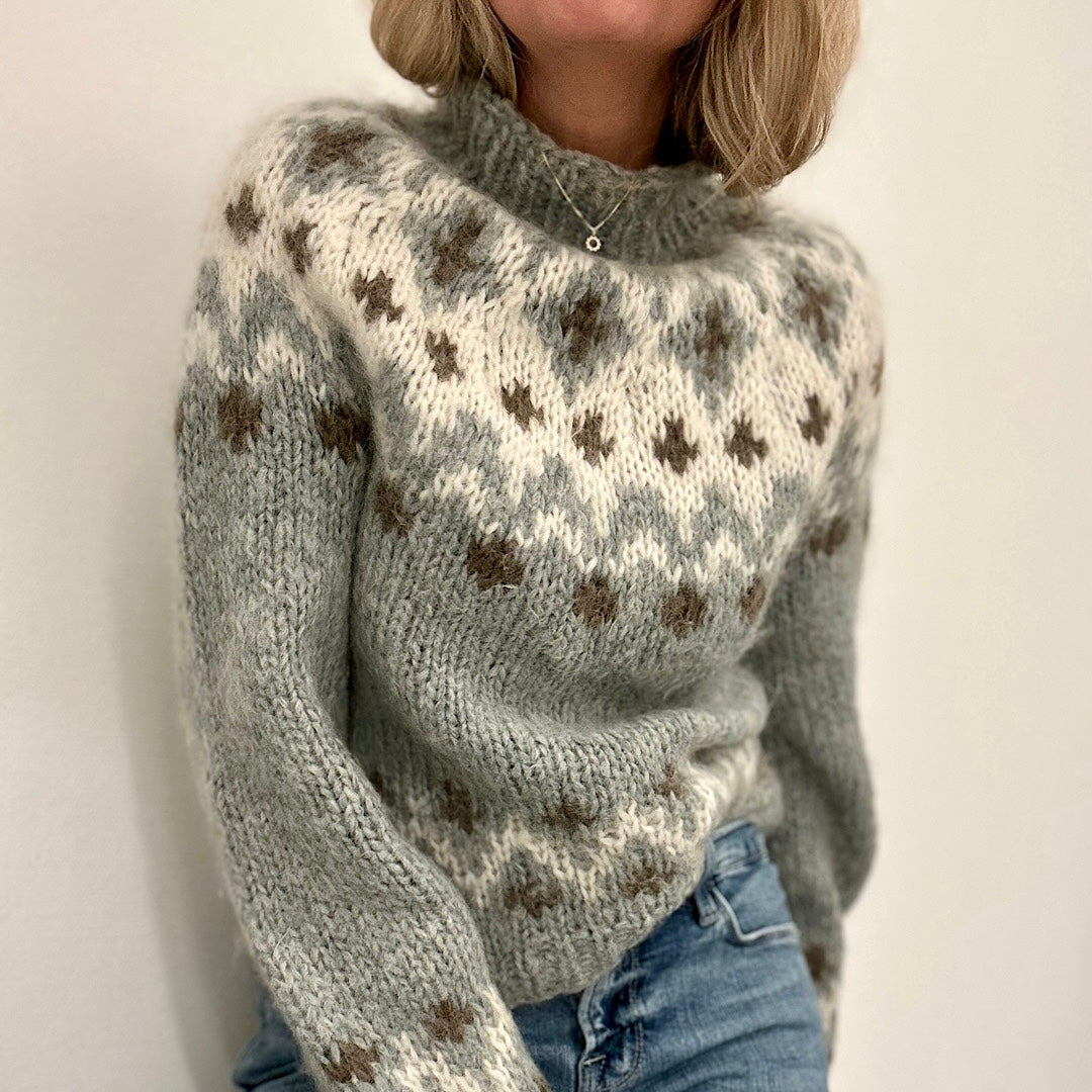 My Etne sweater in alpaca and mohair