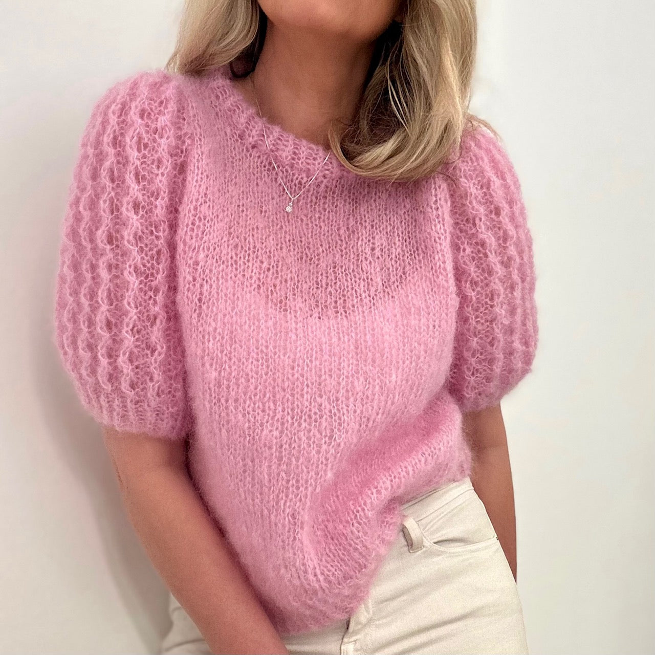 Maipuffblusen mohair No2 - ensfarget, 1 NY FARGE