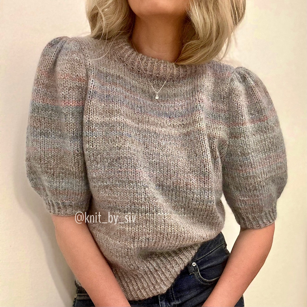 50% rabatt, Maipuffblusen i Merino extra fine - NYE FARGER