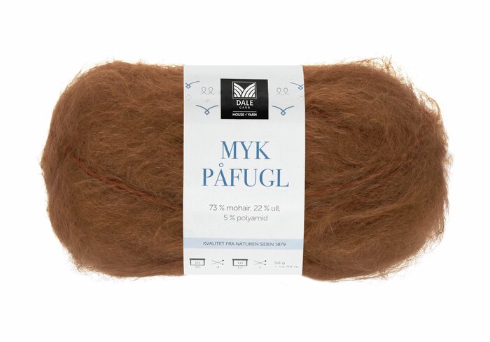 Myk påfugl fra Dale garn