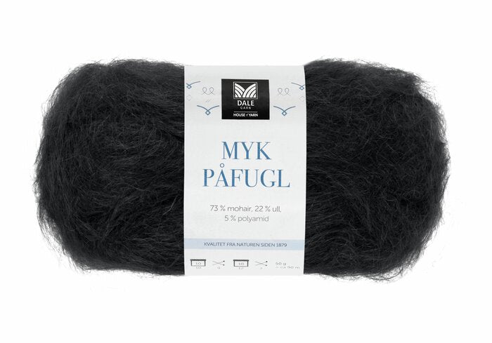 Myk påfugl fra Dale garn