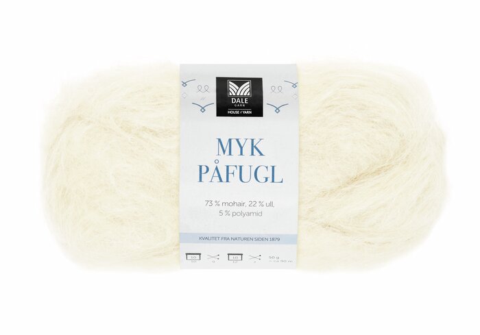 Myk påfugl fra Dale garn