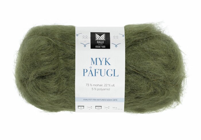 Myk påfugl fra Dale garn