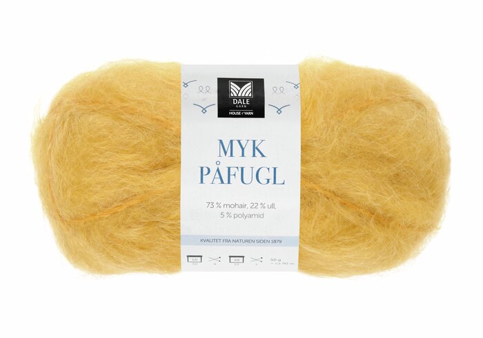 Myk påfugl fra Dale garn