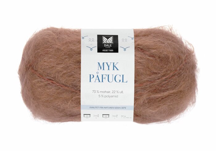Myk påfugl fra Dale garn