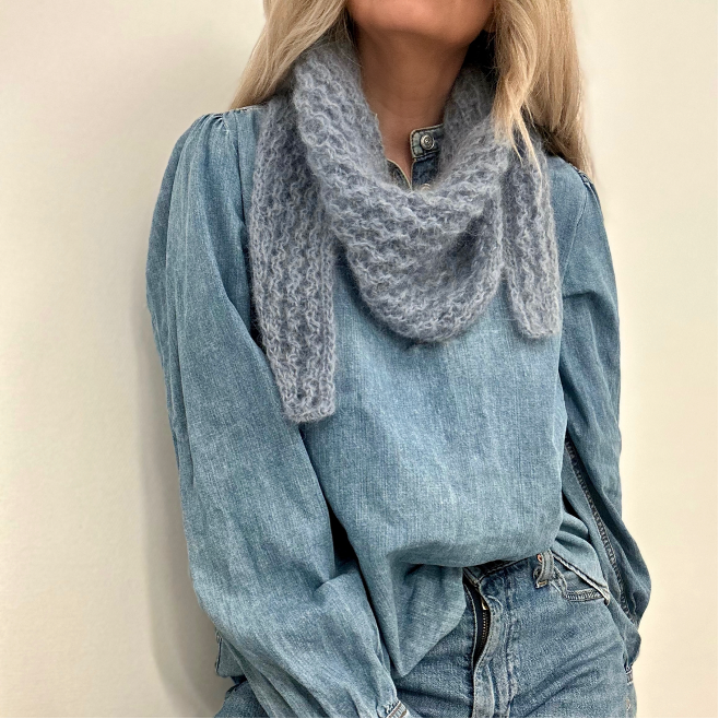 NYHET, Silkesky sjal i mohair