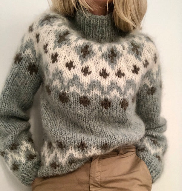 My Etne sweater in alpaca and mohair