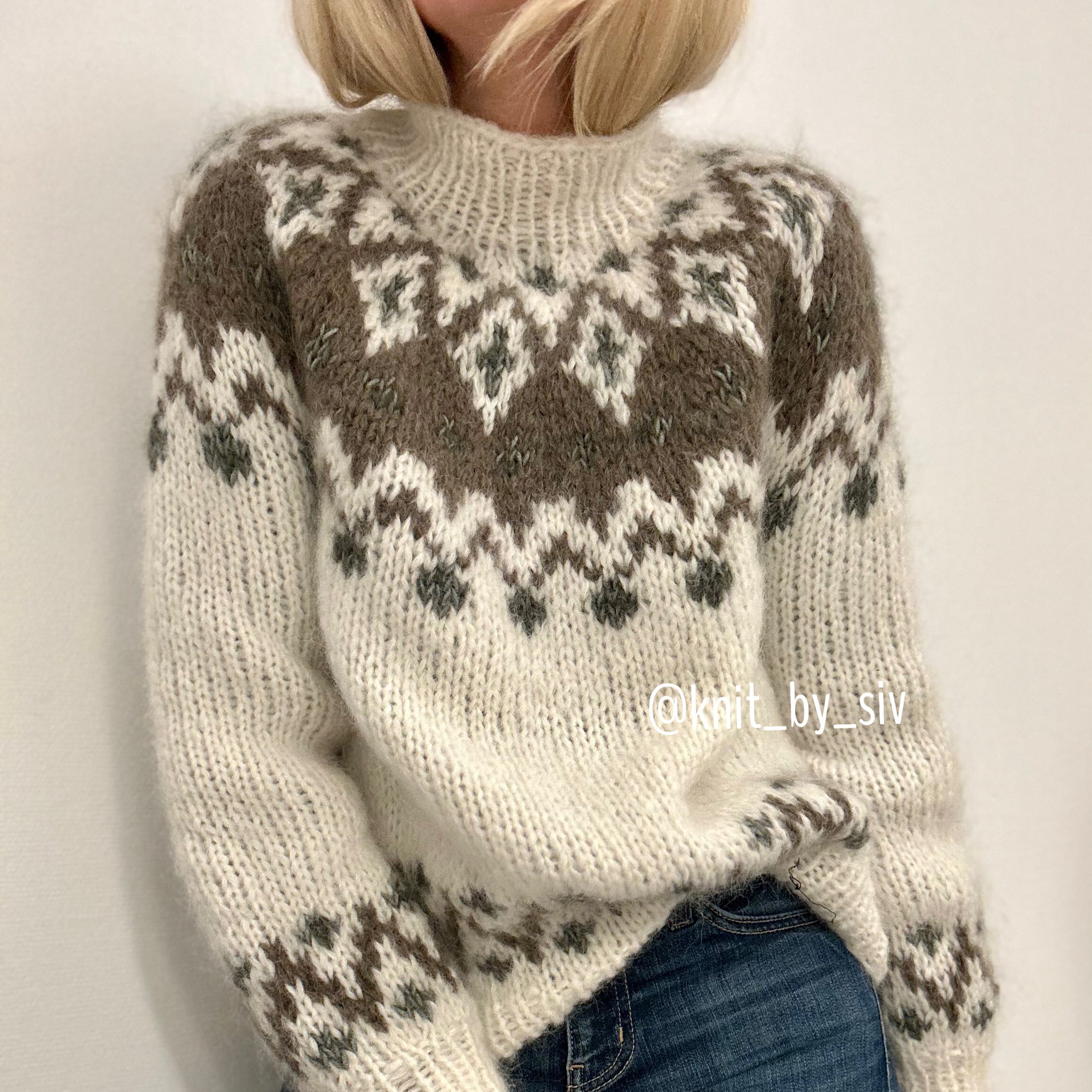 My Etne sweater in alpaca and mohair
