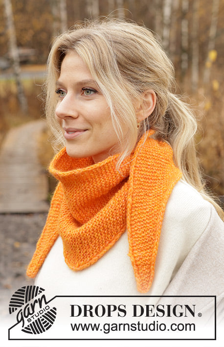 20-40% rabatt, Cantaloupe Shawl by DROPS Design