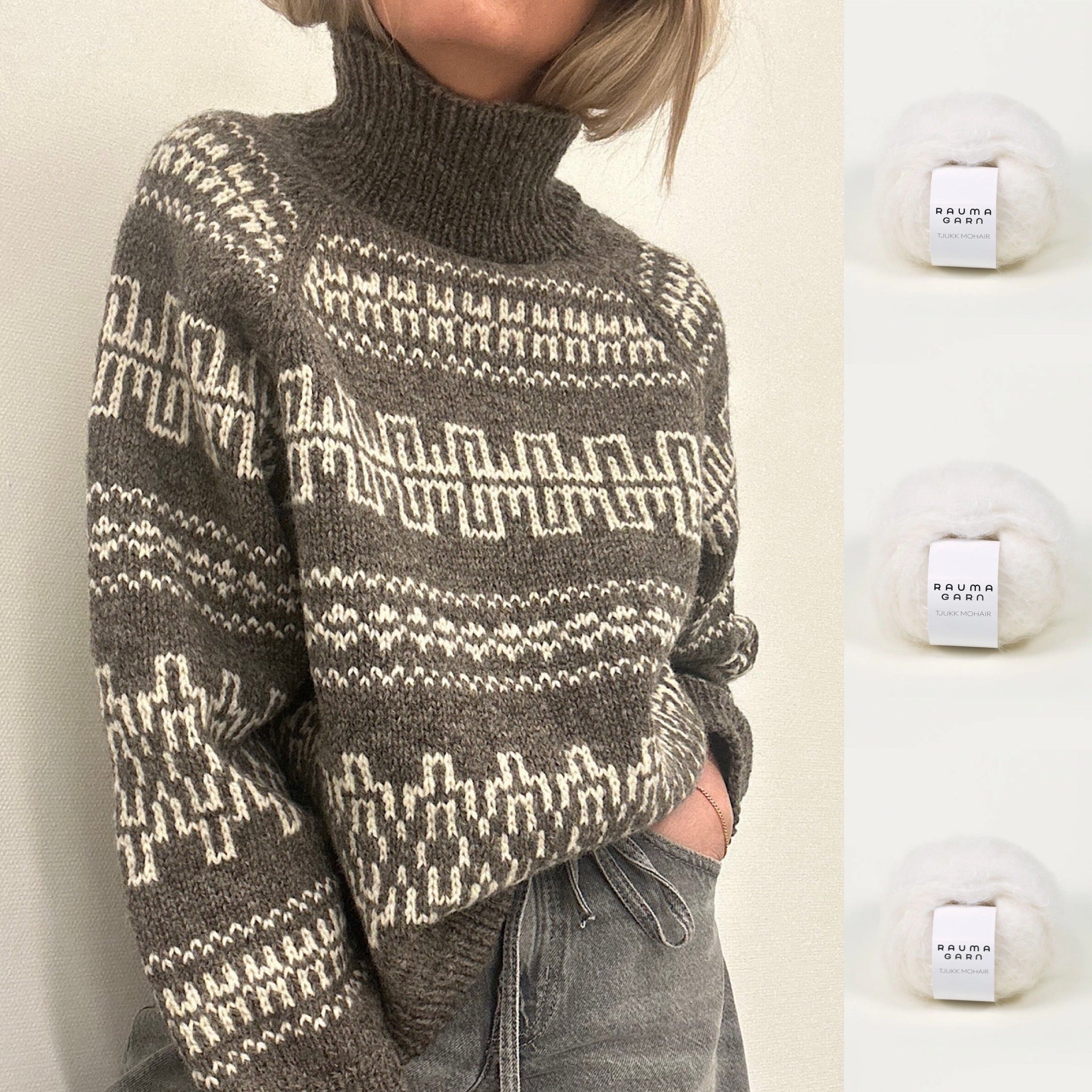 NYHET! Fjære genser, dame - NY FARGE med mohair effekt!