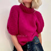 HANDKNITTED Deanne sweater with seed stitches