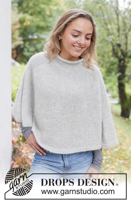 20% rabatt Winter Shimmer Poncho fra Drops design