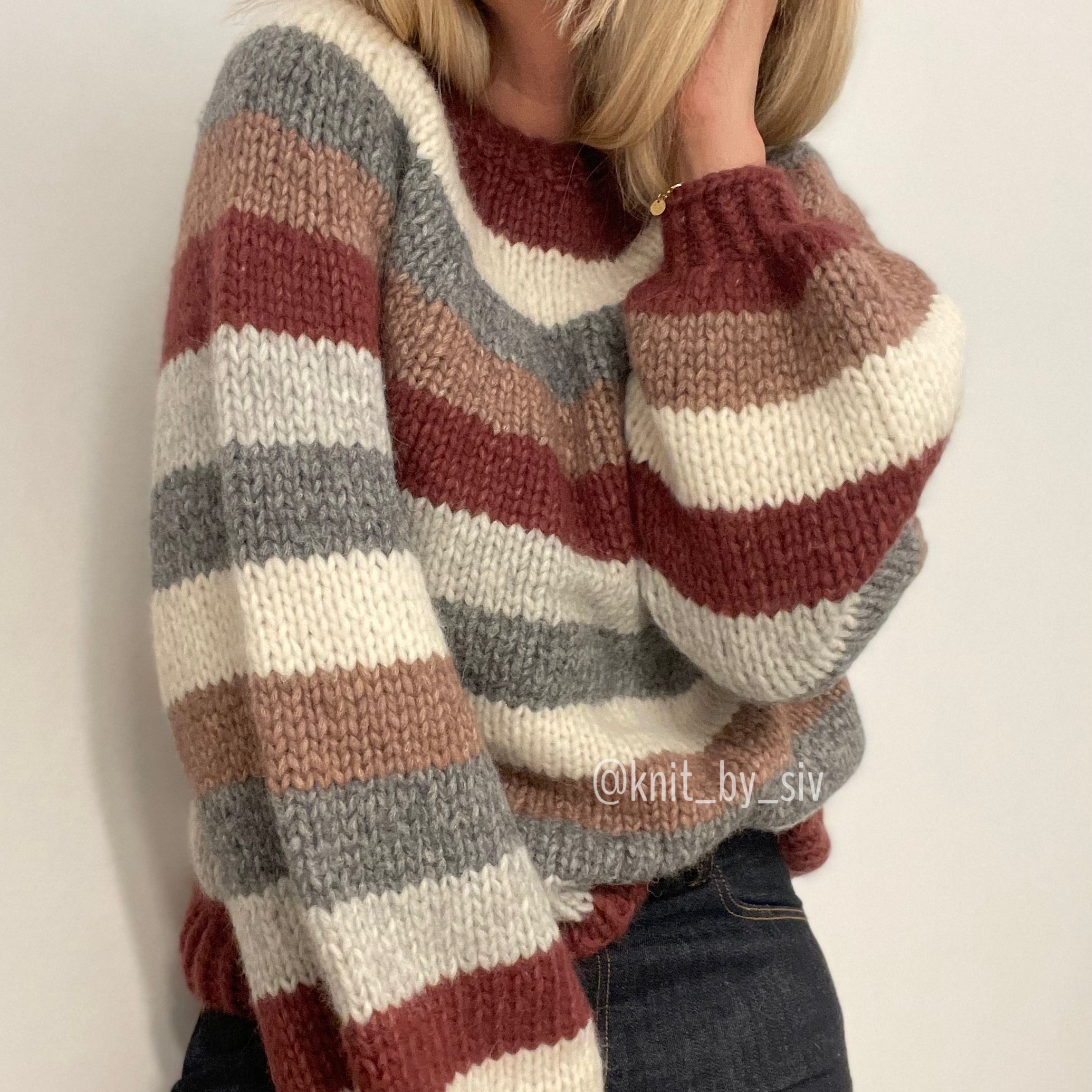 Sandra sweater in Drops Wish yarn