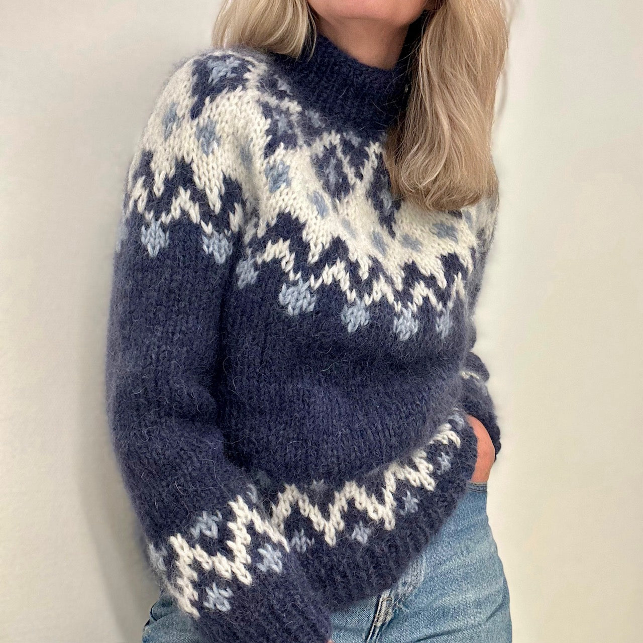 My Etne sweater in alpaca and mohair 