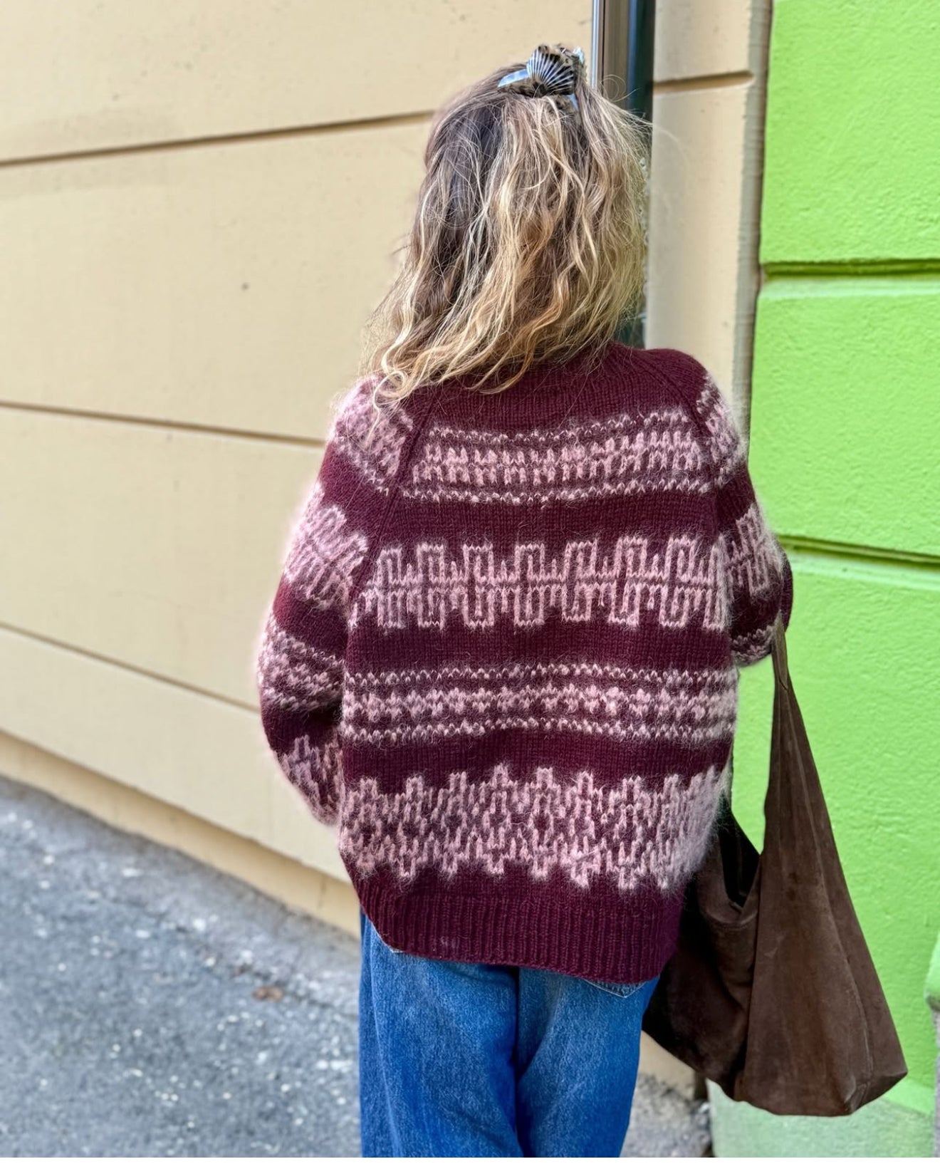 NYHET! Fjære genser, dame - NY FARGE med mohair effekt!