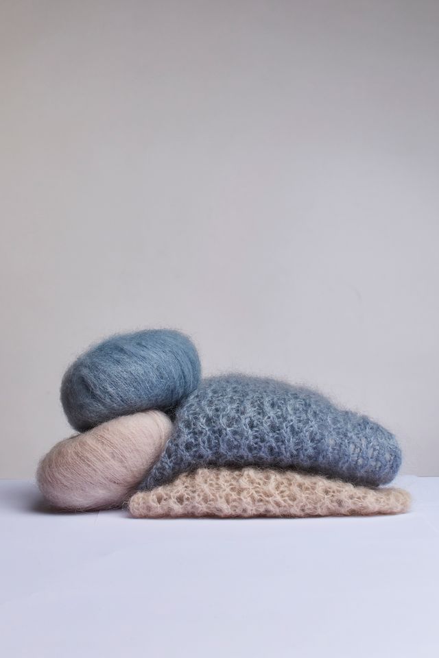 NYHET, Silkesky sjal i mohair