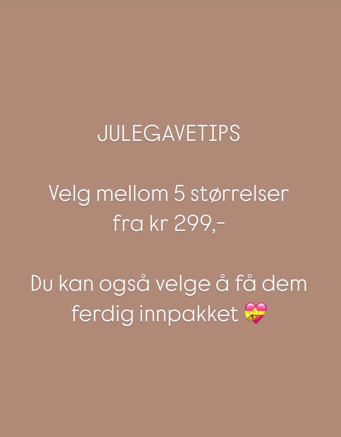 GAVETIPS med 38-41% rabatt! Forskjellige størrelser