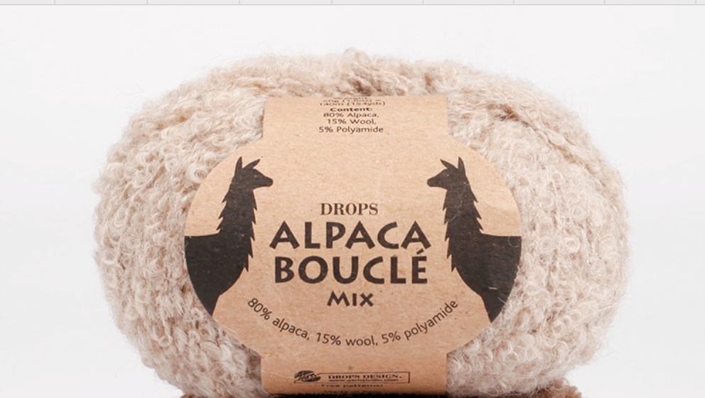 POSESALG, Drops Alpaca bouclé 60% rabatt
