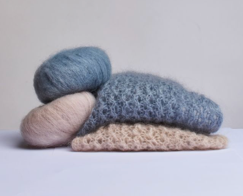 NYHET, Silkesky sjal i mohair