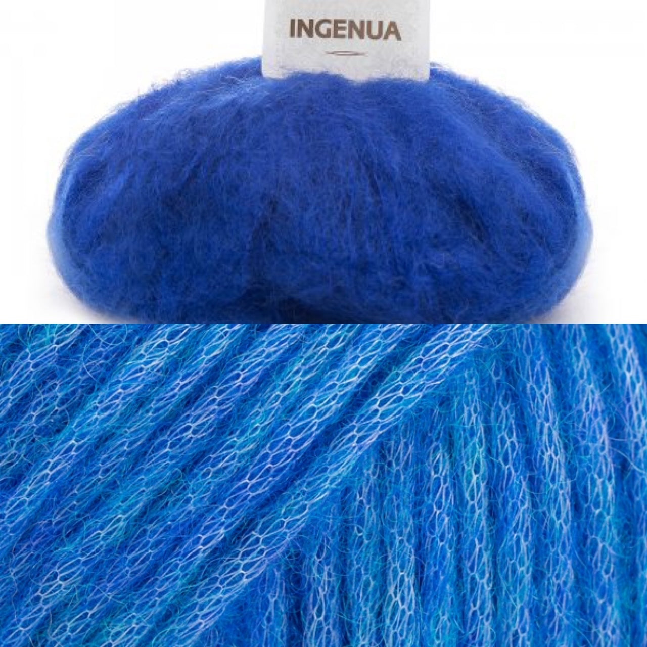 Annalena sweater with long sleeves, mohair and alpaca