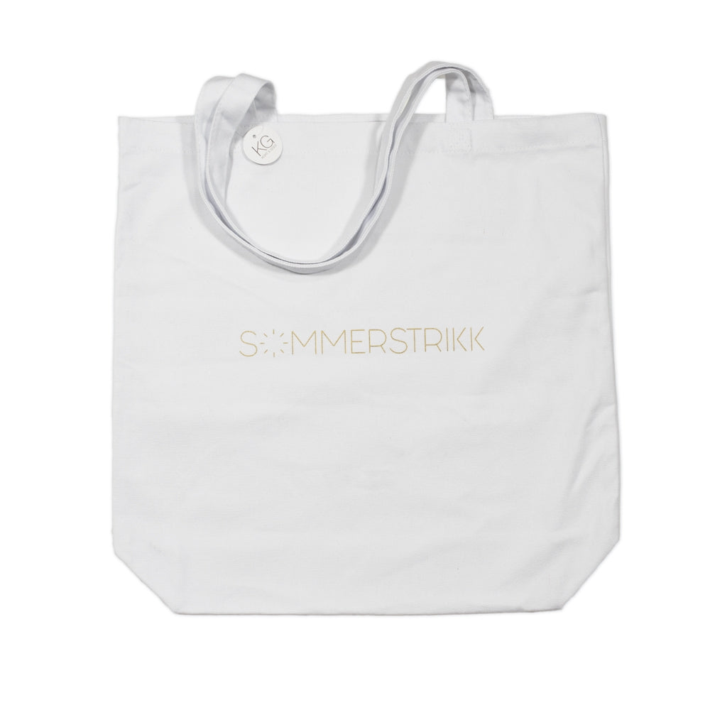 Strikkenett, sommerstrikk, hvit, hele 50% rabatt!