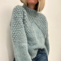 Annalena sweater with long sleeves, mohair and alpaca