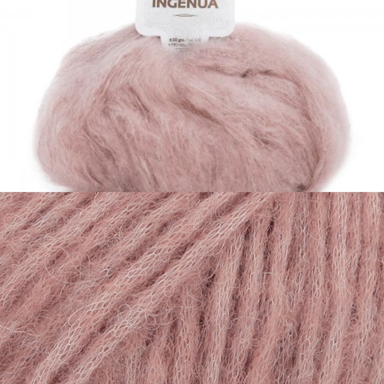 Annalena sweater with long sleeves, mohair and alpaca