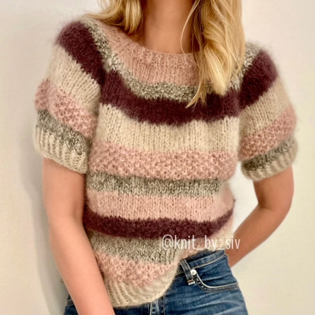 My Spring sweater in mohair, short sleeve