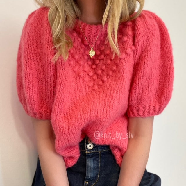 35% rabatt, Maipuffblusen popcornstitches, lett oversized