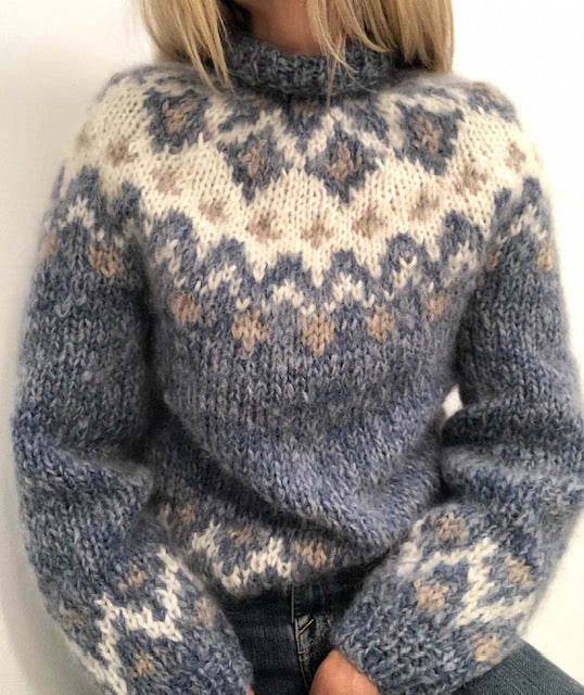 My Etne sweater in alpaca and mohair 