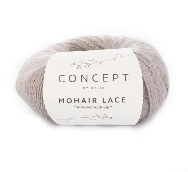 Mohair lace, 100% kid mohair